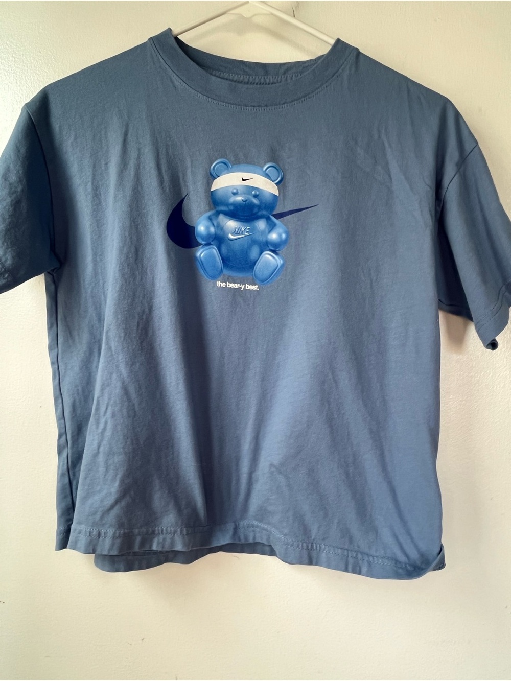 Nike Blue Kids Graphic Bear Short Sleeve Tee